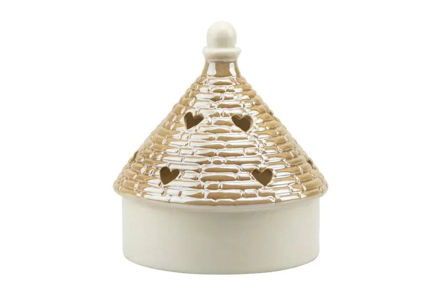 2 Pezzi Matrimonio Harmony Trullo con led medio bianco/tortora Porcellana - 4