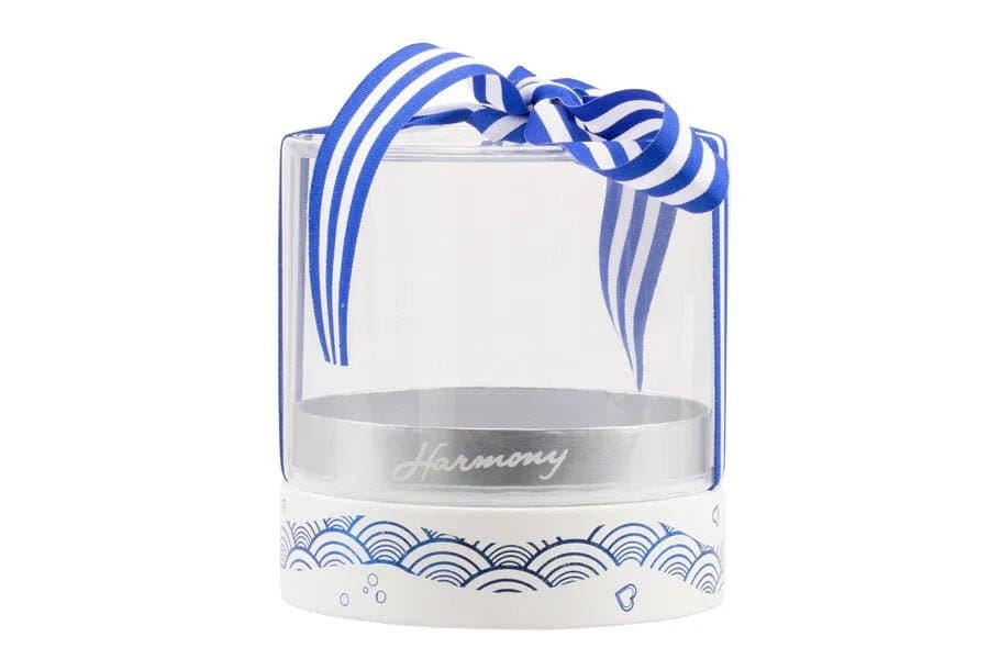2 Pezzi Matrimonio Harmony Profumatore anemone ovale blue in Porcellana - 2
