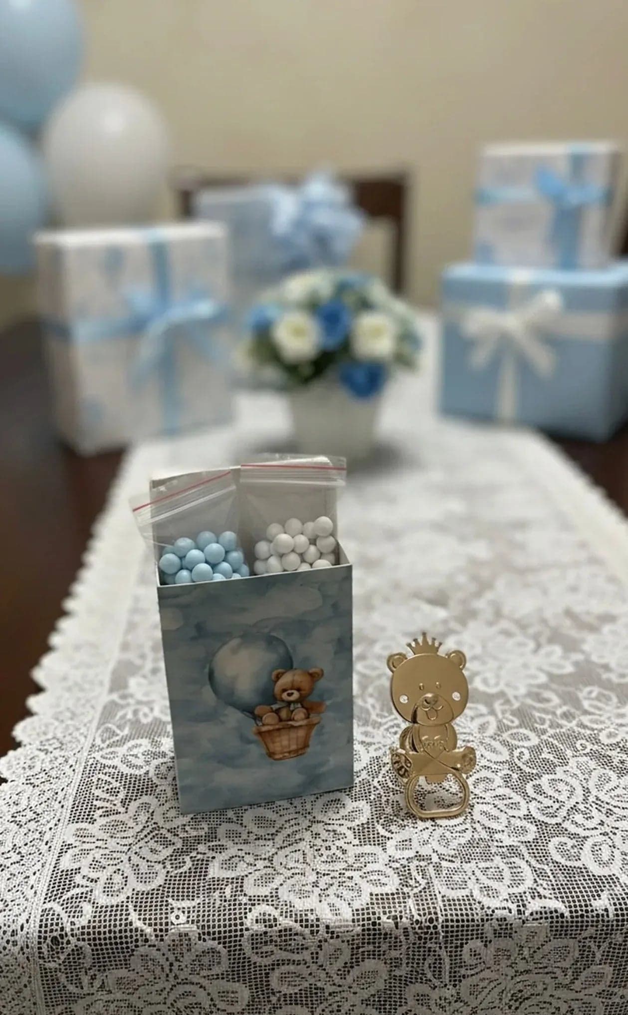4 Pezzi Scatolina Nascita Bimbo e Bimba Degustazione Special Gifts SJ54  Carta - 4