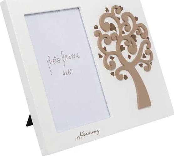 2 Pezzi Matrimonio Harmony Portafoto con albero  Mdf - 2