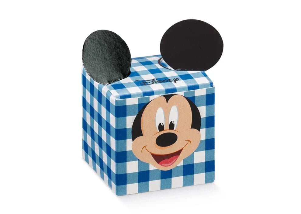 Scatolina Nascita Bimbo Cubo Disney Topolino Blu - 2