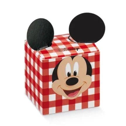 Scatolina Nascita Bimbo Cubo Disney Topolino Rosso - 2