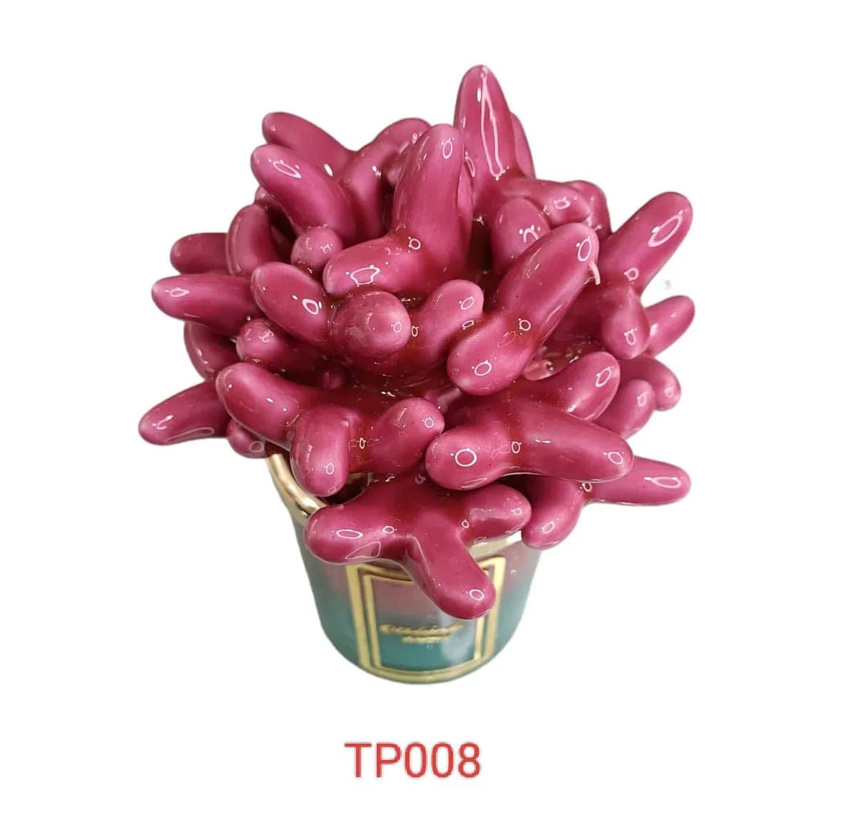 Candela Piccola Fucsia Melaverde Tropicana Bomboniera - 3