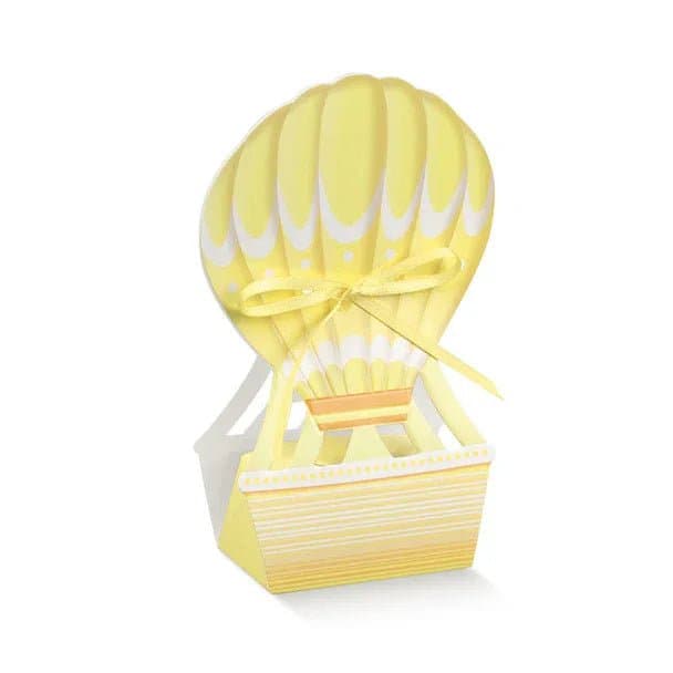 Scatolina Nascita Bimbo Bimba Mongolfiera Gialla Florentina - 2