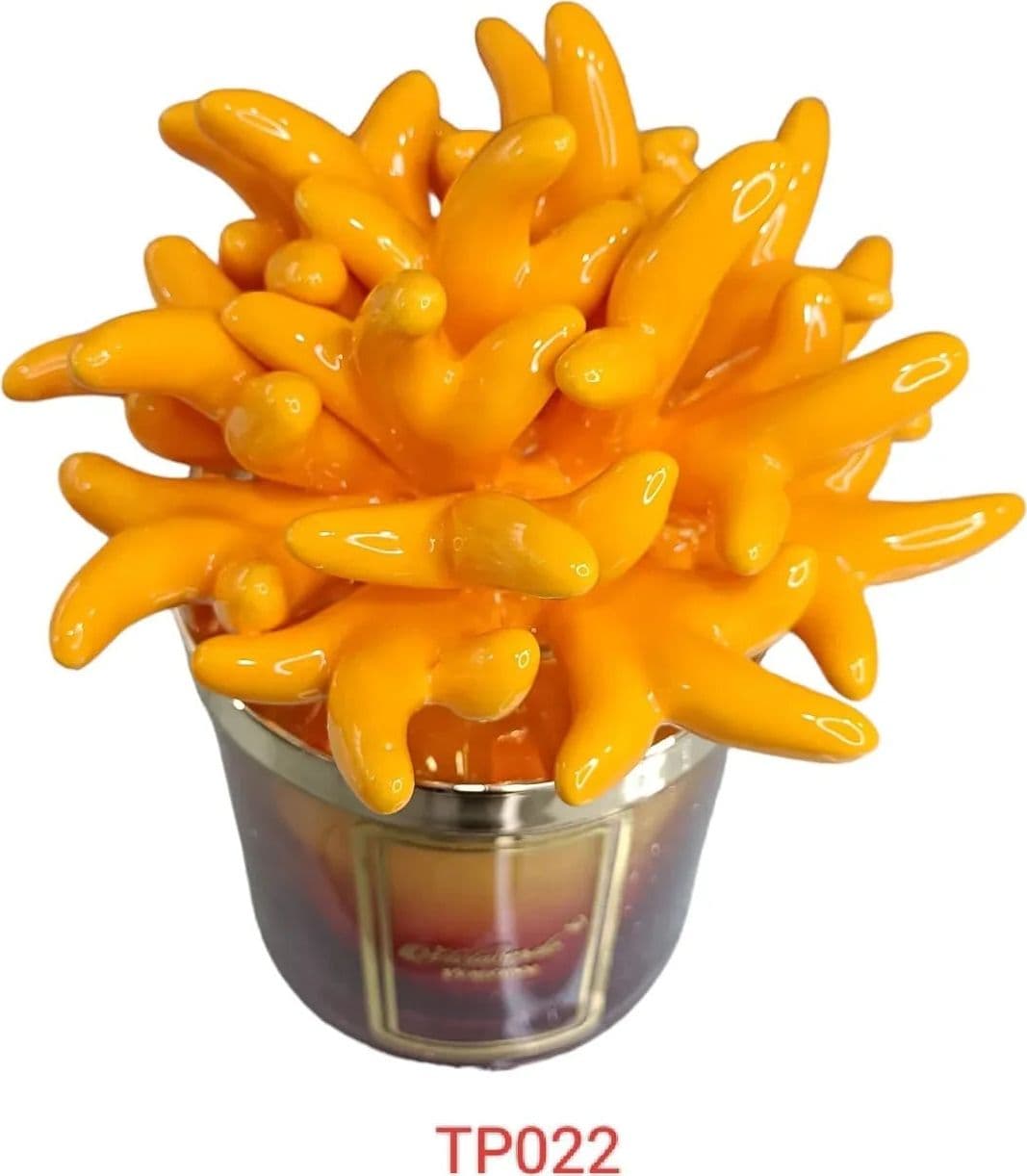 Candela Melaverde Tropicana Arancione – Bomboniera Porcellana 300g - 3