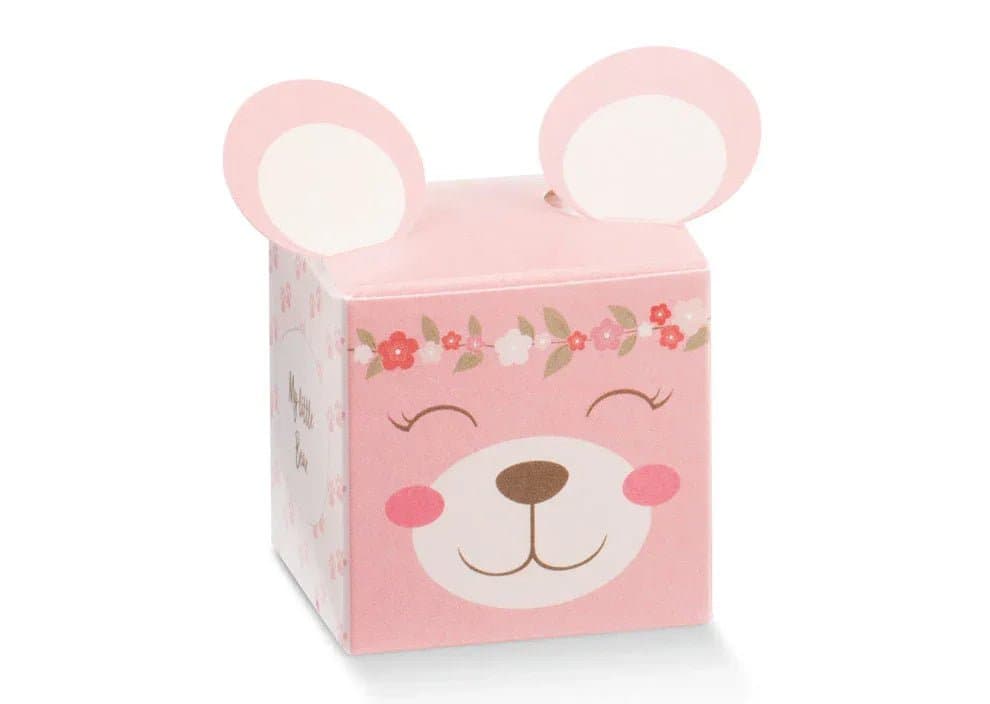Scatolina Nascita Bimba Cubo Florentina Pon Pon Rosa - 2