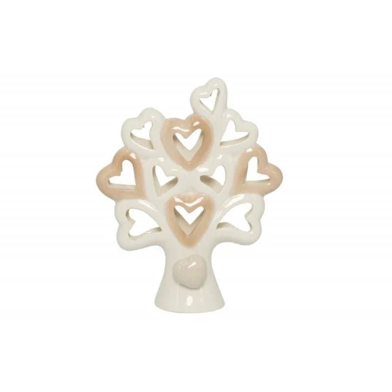 2 Pezzi Matrimonio Harmony Albero traforato con cuori  Porcellana - 4