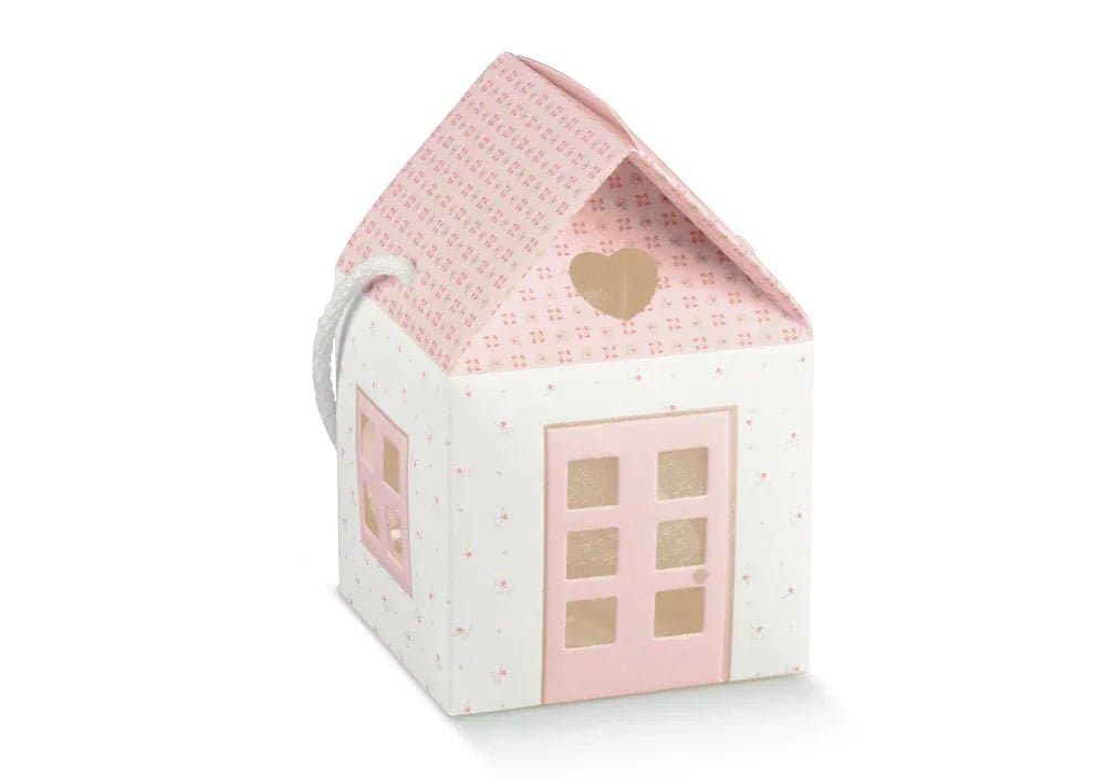 Scatolina Nascita Bimba Casetta Florentina Bloom Rosa - 2