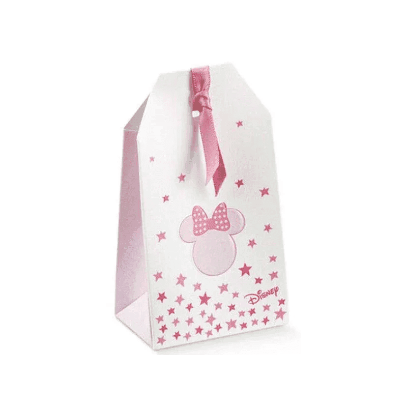 Scatolina Nascita Bimba Busta Disney Minnie Stars Rosa - 2
