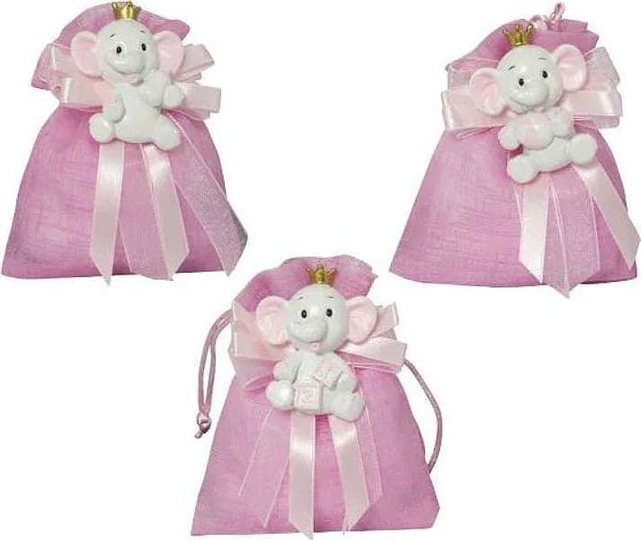 5 Pezzi Magnete elefante Resina Nascita Bimba Harmony - 2