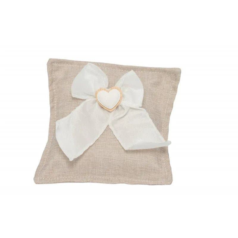 8 Pezzi Sacchetto Matrimonio Harmony Cuscino quadrato con gessetto  Cotone - 2