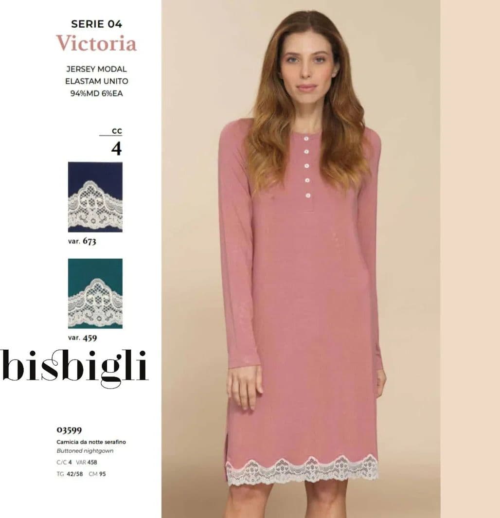 Camicia da Notte Bisbigli Serafino – Old Copper Viscosa - 2