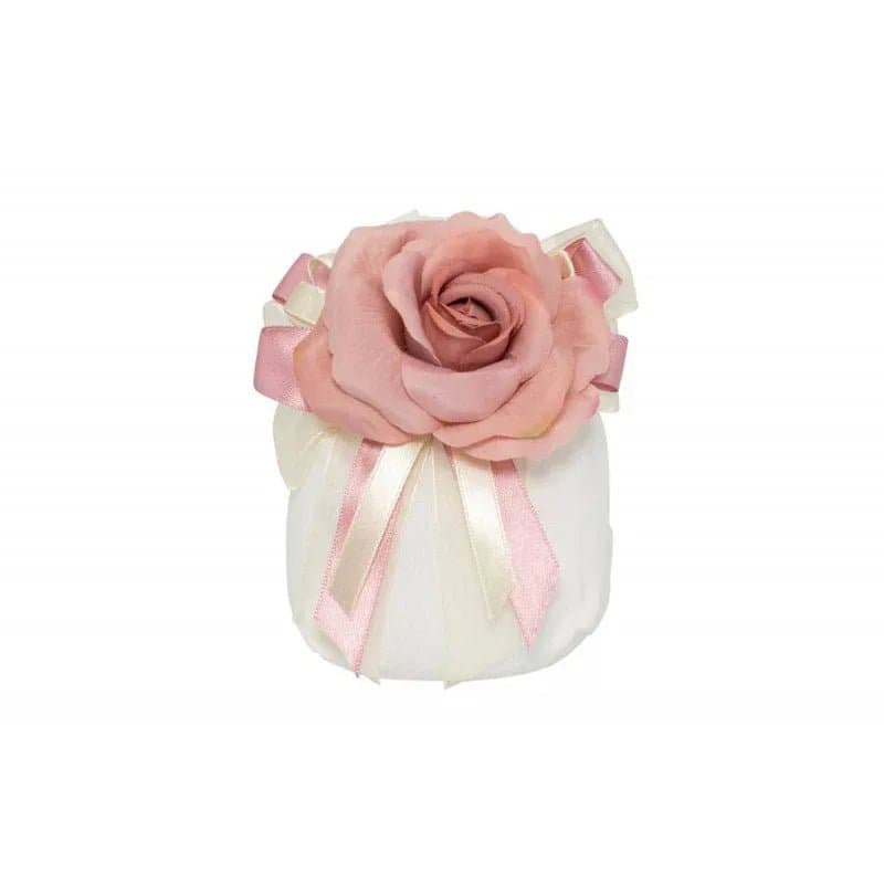 8 Pezzi Sacchetto Matrimonio Harmony Con rosa antico  Cotone - 2