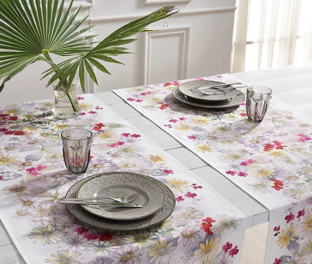 Runner Creole Firenze Margherite  Cotone - 2