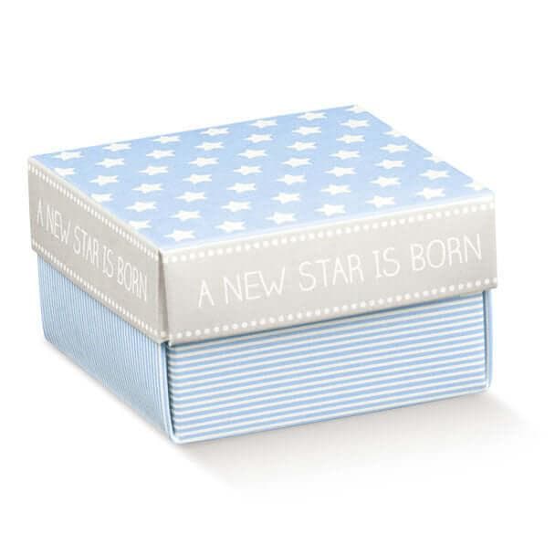 40 Pezzi Scatolina Fondo e Coperchio Azzurra 6x6x3,5 cm – Florentina Star - 2