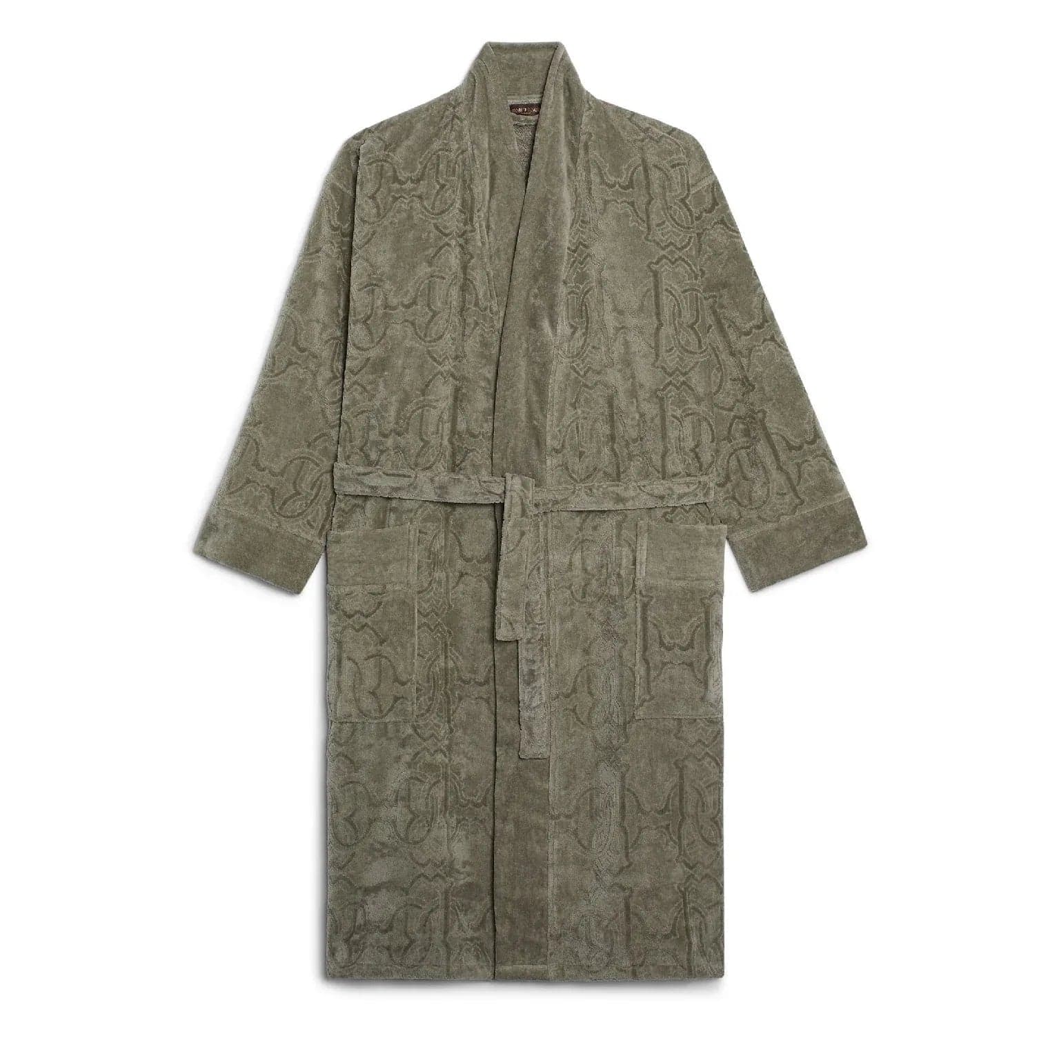 Accappatoio Logo XXL Roberto Cavalli Grigio Cotone - 2