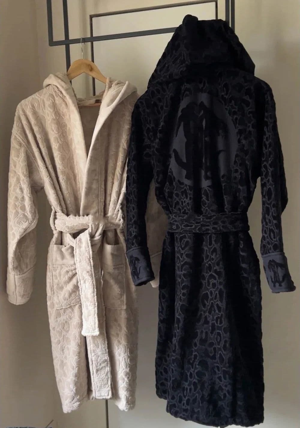 Accappatoio Jaguar XXL Nero Roberto Cavalli Cotone - 2