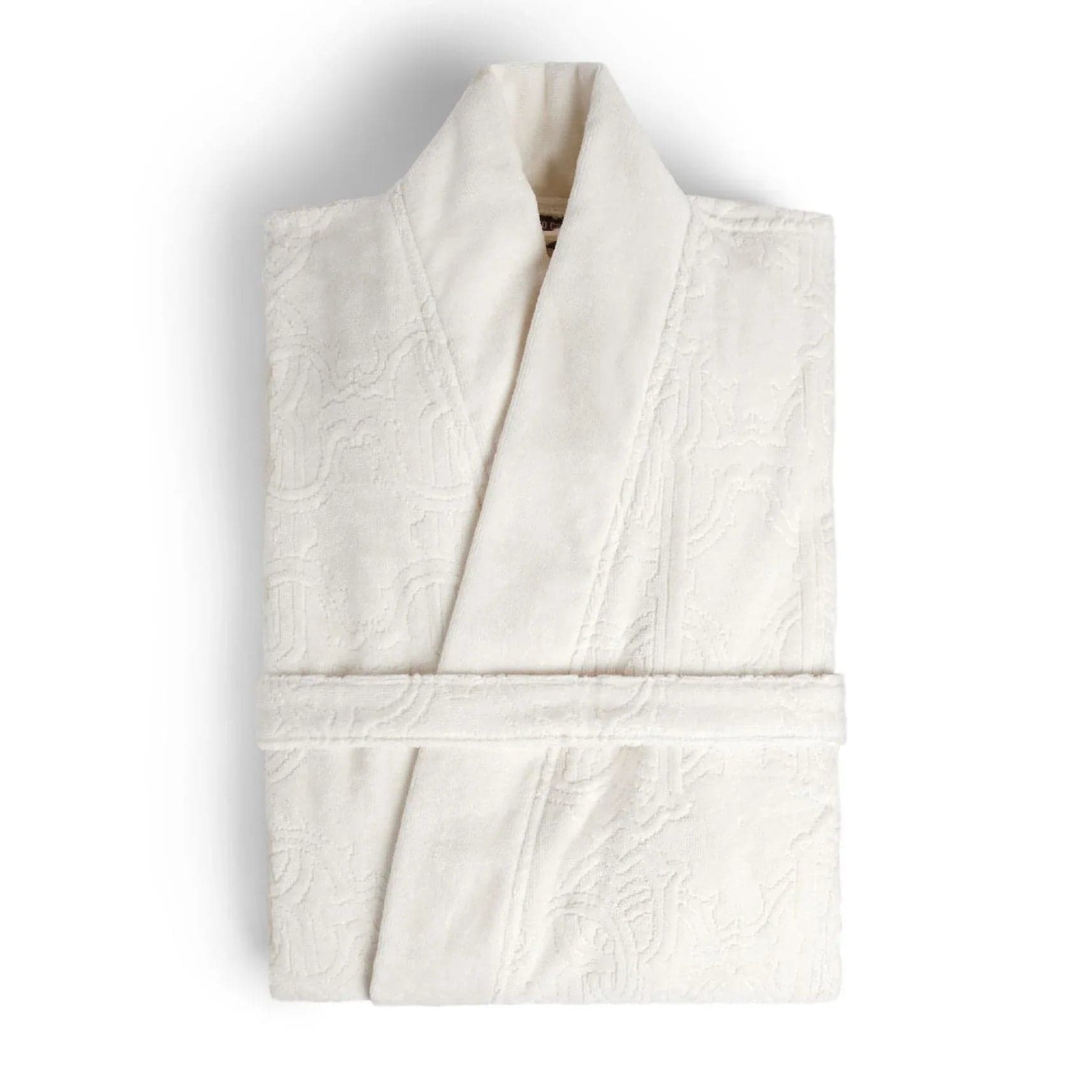 Accappatoio Logo XXL Roberto Cavalli Bianco Cotone - 4