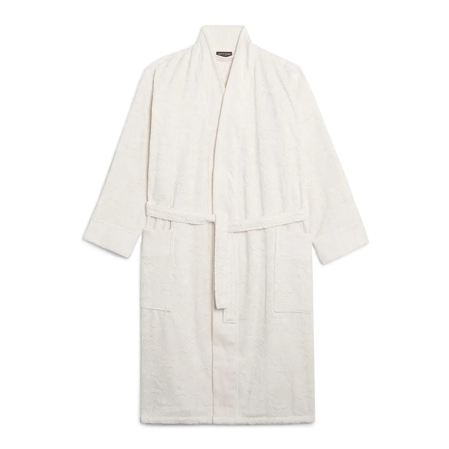 Accappatoio Logo S/M Roberto Cavalli Bianco Cotone - 2