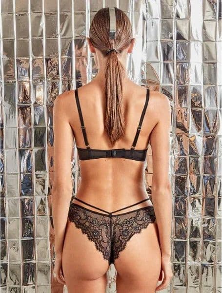 Completo Intimo Gisela Coppa B con Slip in Pizzo - 3