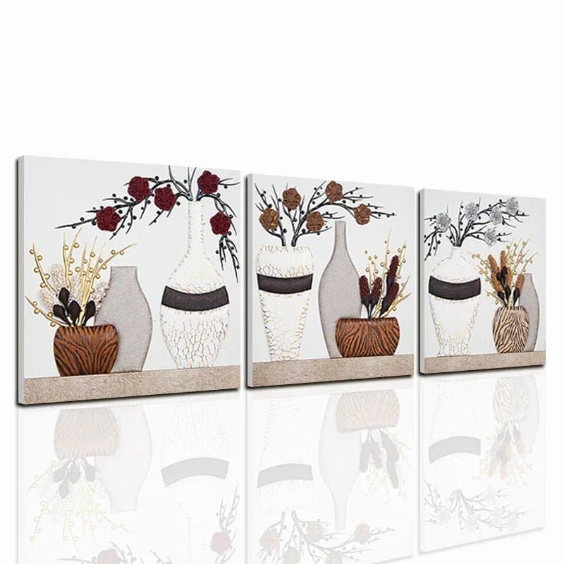 Quadro Bottega degli artisti Vaso e fiori  Mdf - 2