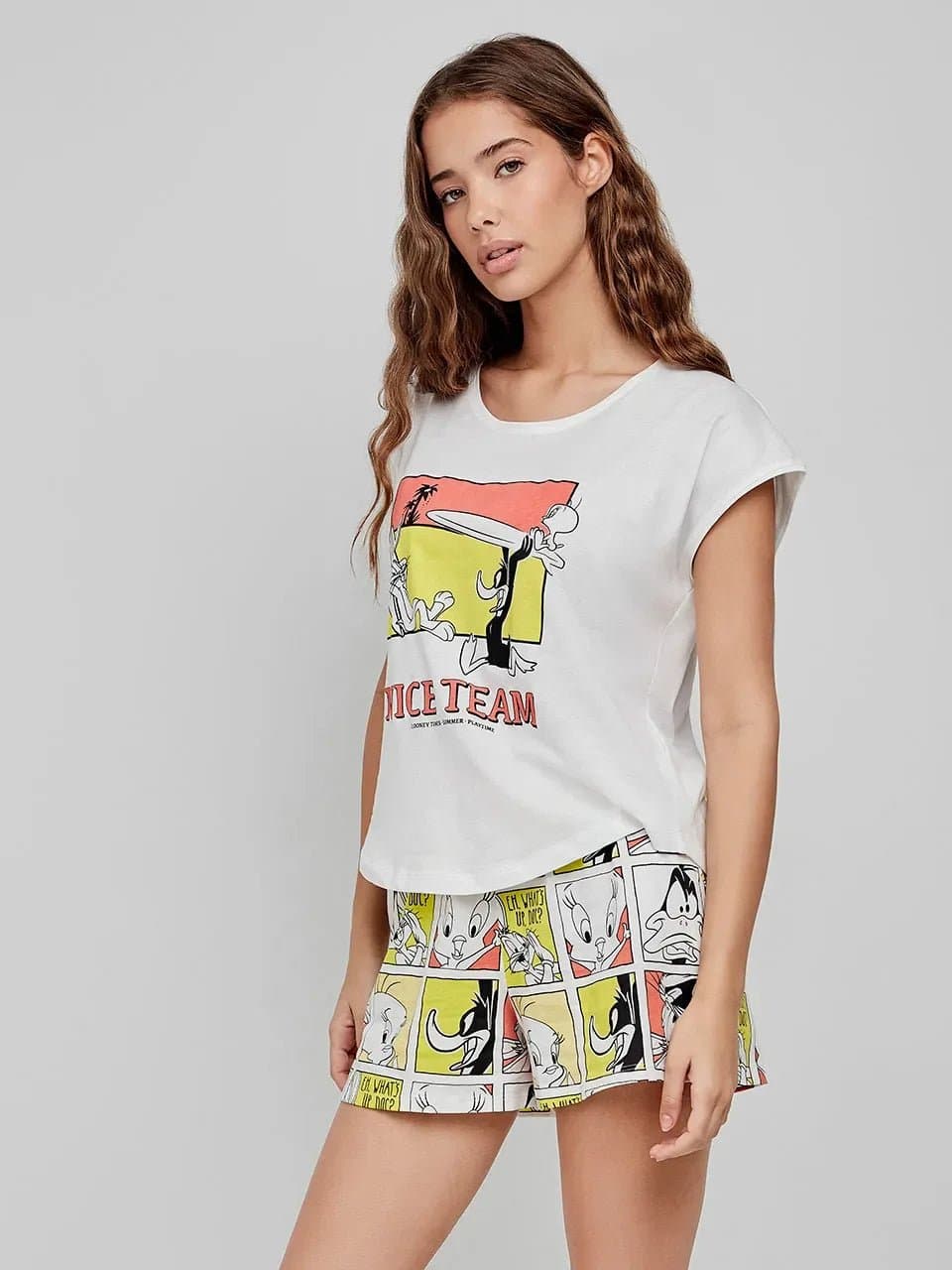 Pigiama Donna Gisela Primavera/Estate 2/20274S Corto Looney Tunes - 4