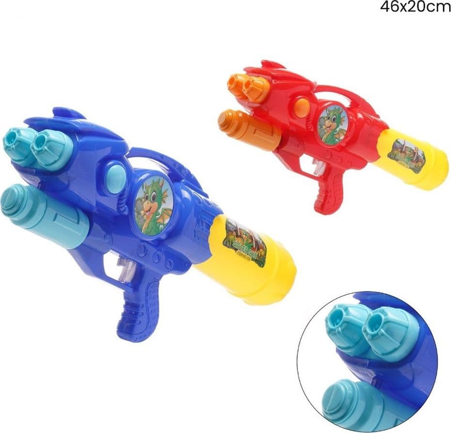 PISTOLA AD ACQUA CON SERBATOIO A BOTTIGLIA GIOCO BAMBINI CON DRAGHETTO 46X20CM 618551 - 2