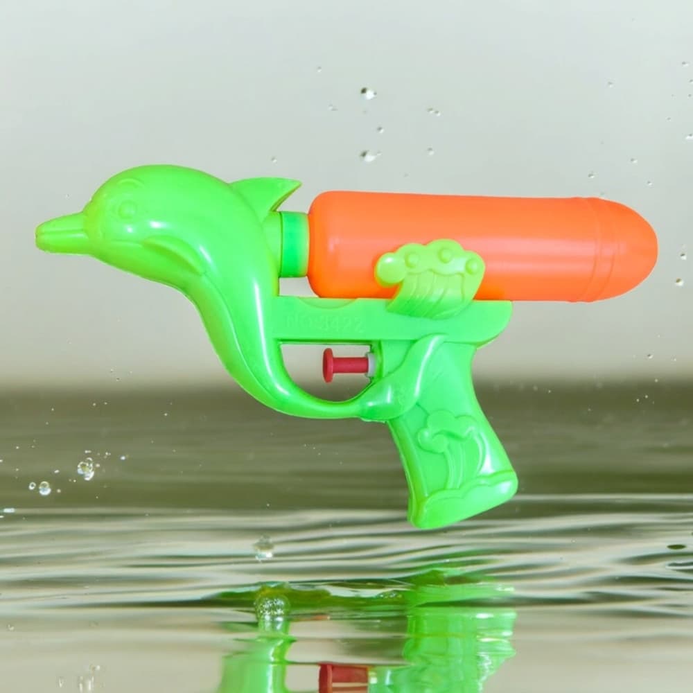 PISTOLA AD ACQUA A FORMA DI DELFINO IN PLASTICA GIOCATTOLO ESTIVO PER BAMBINI 16CM 618556 - 6