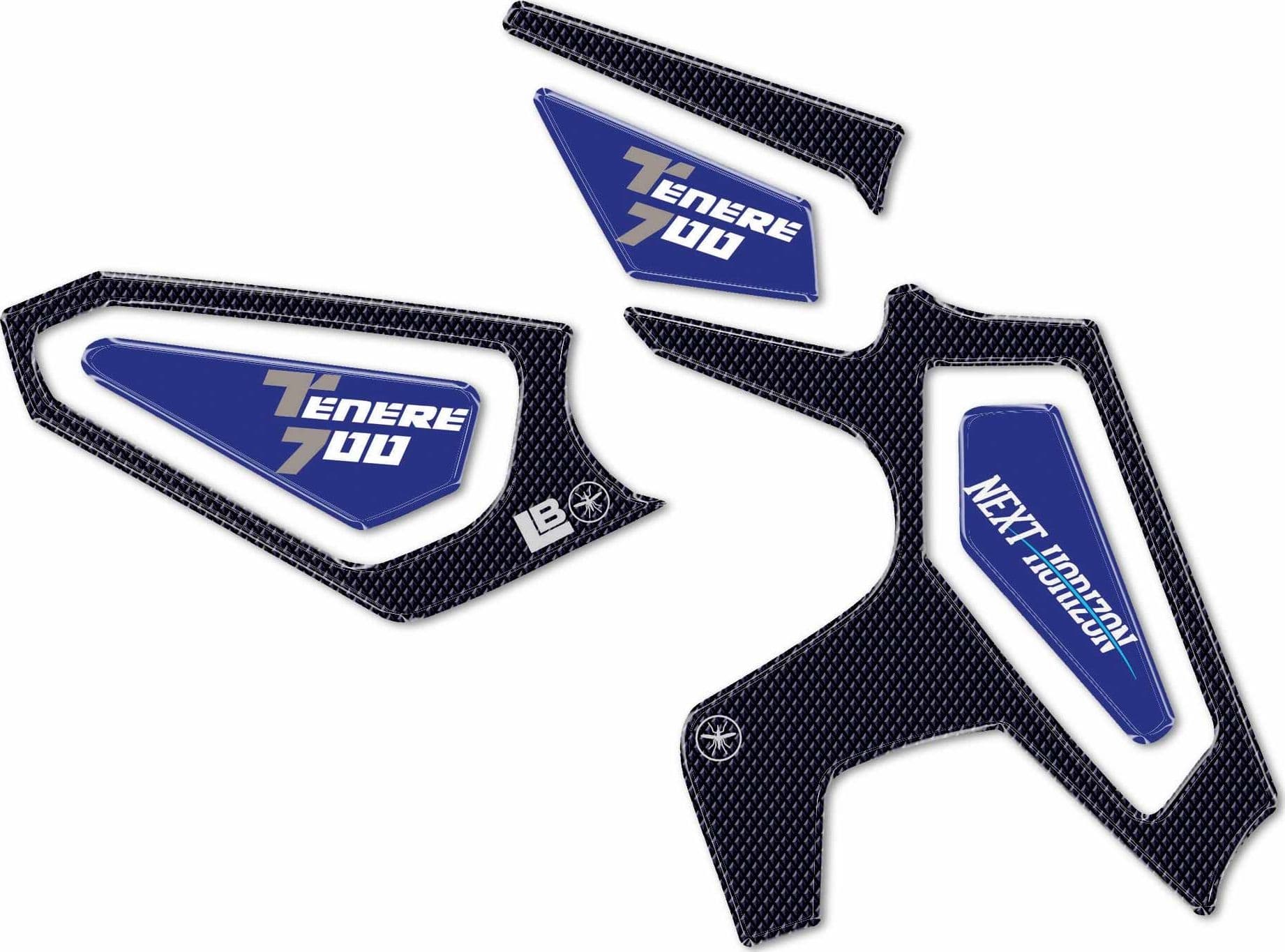 Adesivi gel 3D protezioni battitacco compatibili con Yamaha Tenere 700 2025 - 2