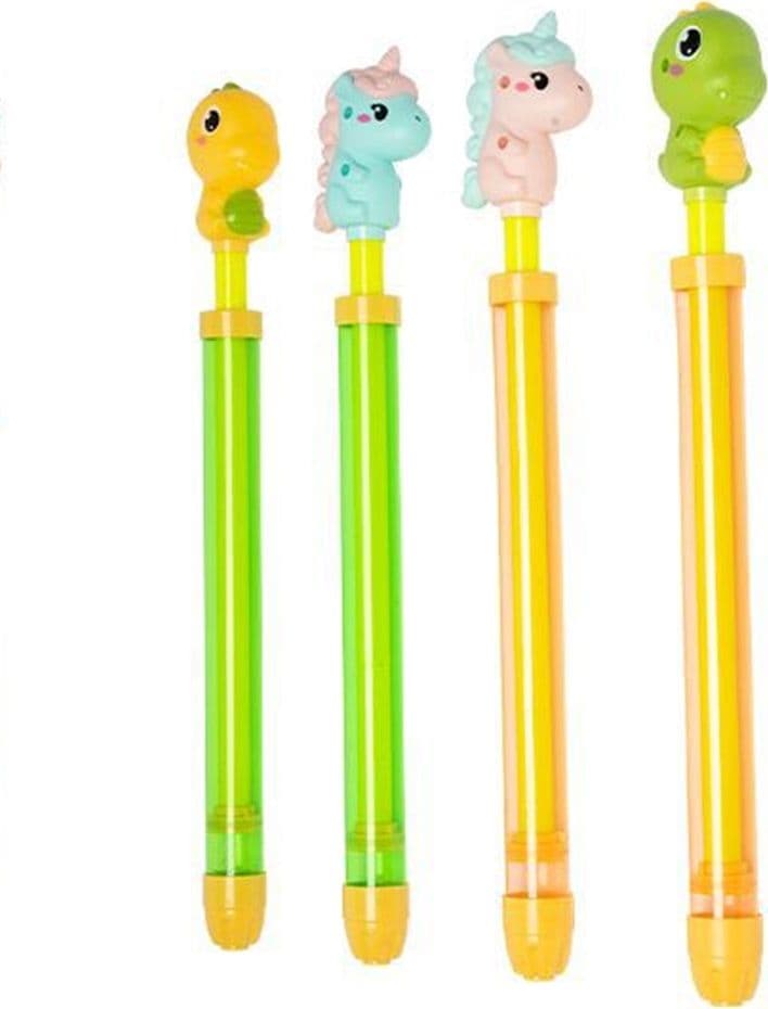 TUBO SPARA ACQUA SPRUZZATORE MANICO FORMA DINOSAURO UNICORNO 38X3CM GIOCO ESTIVO 6559063 - 9