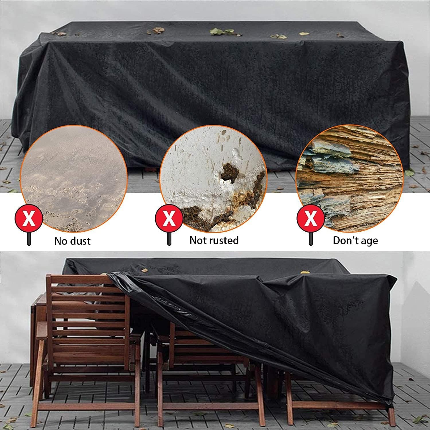 Cover tavolo, resistente, impermeabile e durevole da 165 x 115 x 80 cm in Tavoli standard Decor Space - Altamura, commercioVirtuoso.it