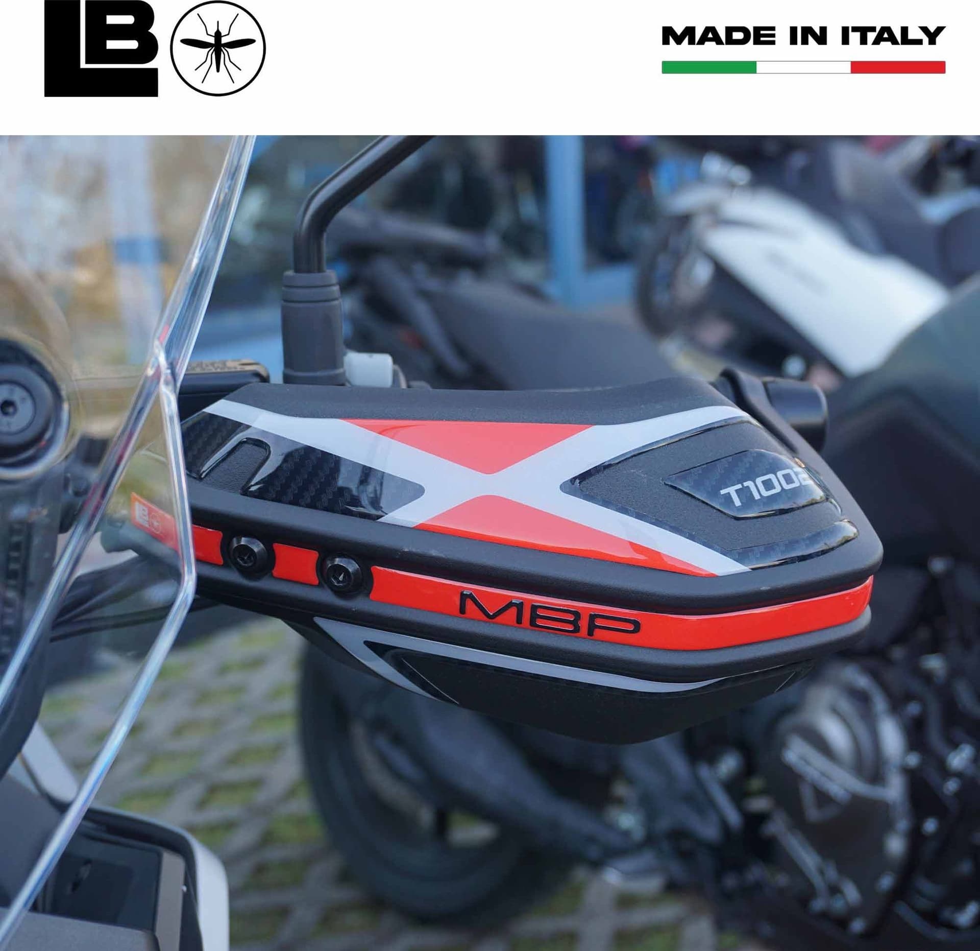 Adesivi 3D Protezione Paramani Moto compatibili con Morbidelli T1002VX 2025 - 3