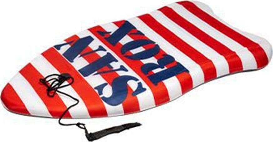 TAVOLETTA MARE EPS 84CM BODYBOARD SURF STRIPE RIGHE CON SCRITTA CON CORDA CAVIGLIA 3501025 - 4