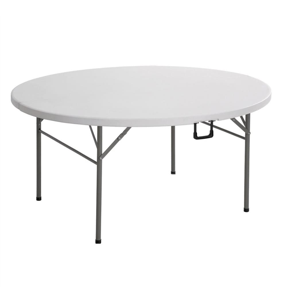Tavolo tondo con gambe pieghevoli per campeggio e catering in Tavoli standard Decor Space - Altamura, commercioVirtuoso.it