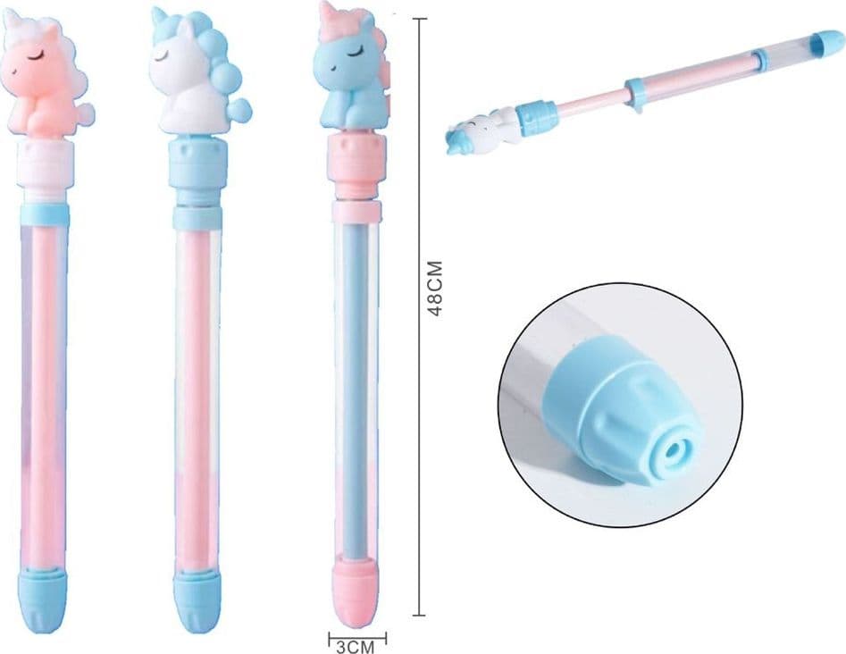 PISTOLA AD ACQUA PER BAMBINI ESTATE SPIAGGIA GIOCO DESIGN CON UNICORNO 48X3CM 618578 - 5