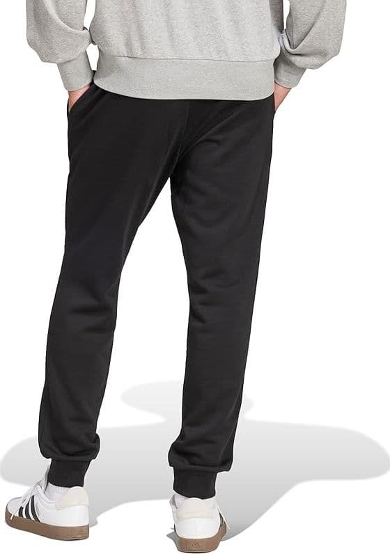 adidas Uomo Essentials FEELCOZY Fleece Pant, Black/White - 3