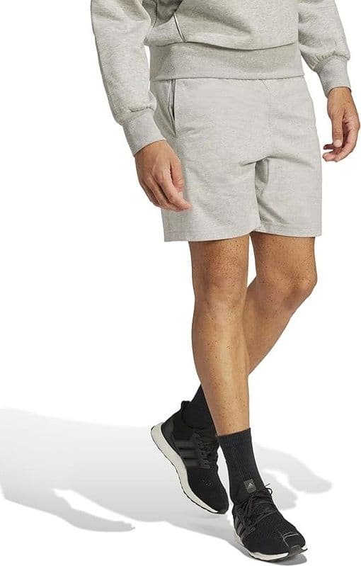 Adidas M BL SJ SHO, Pantaloncini Uomo, Medium Grey Heather/Black - 2