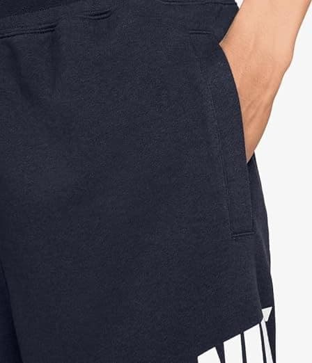 NIKE DX0502-010 M NK Club Alumni HBR FT Short Pantaloni Sportivi Uomo Obsidian Obsidian White - 3