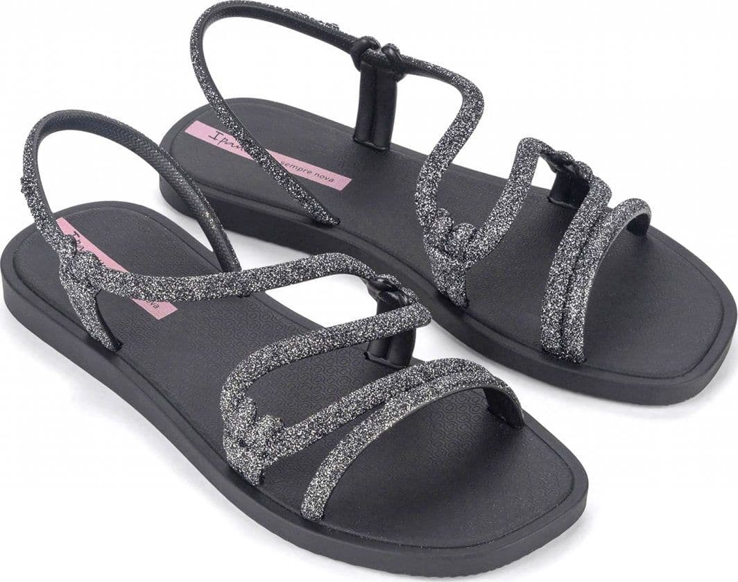 Sandali donna Ipanema Solar Glow Sand con finitura glitter e suola decorata lato destro