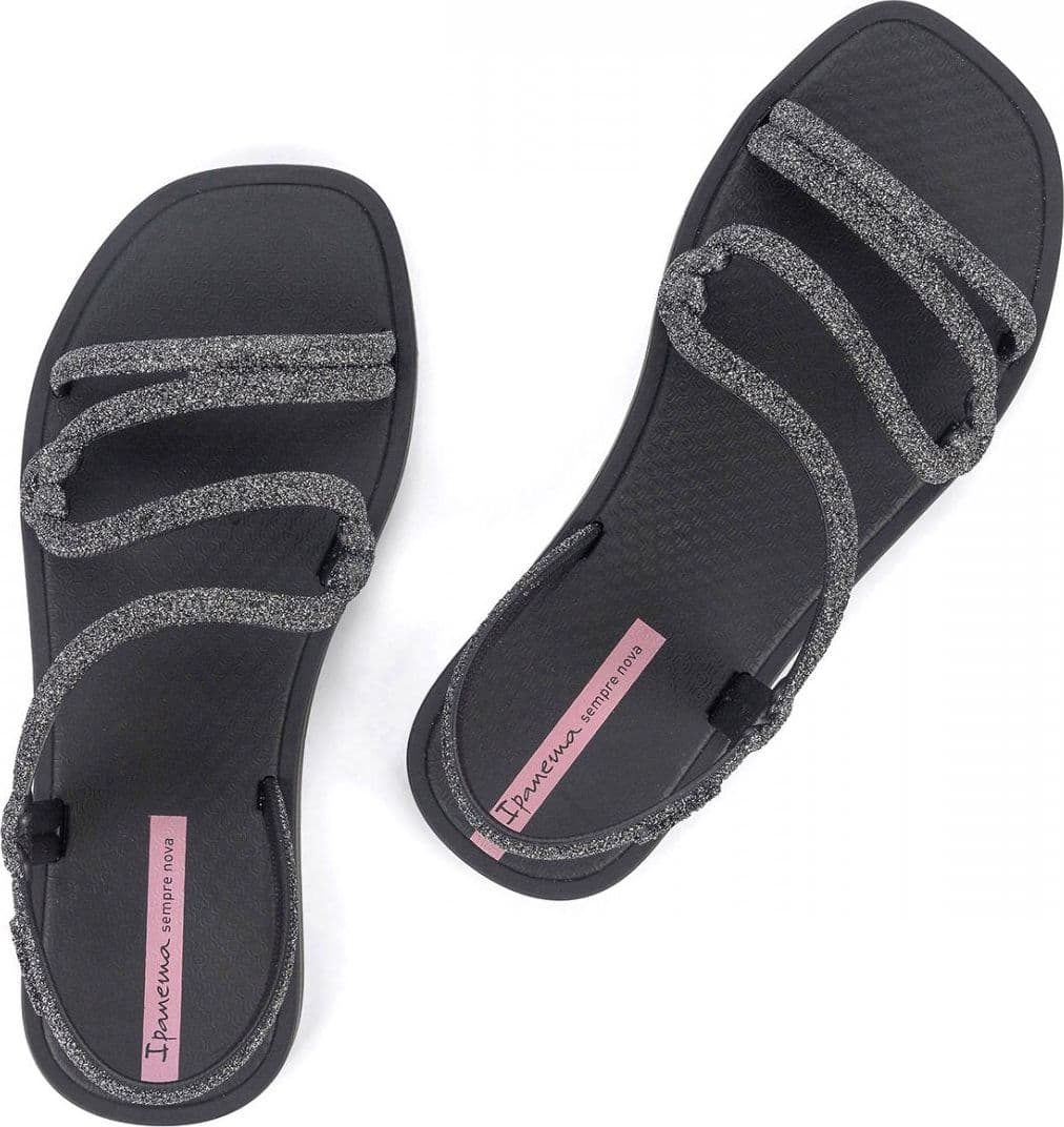 Sandali donna Ipanema Solar Glow Sand con finitura glitter e suola decorata fronte