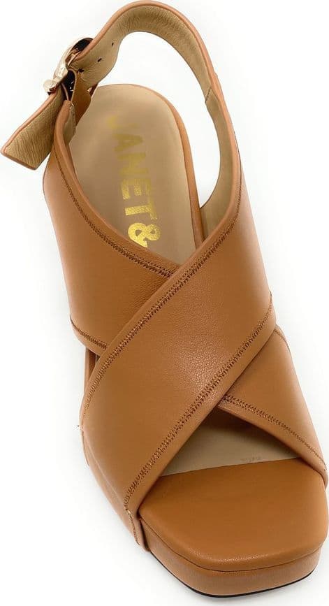 Janet & Janet sandali donna in pelle cuoio J-290 - 5