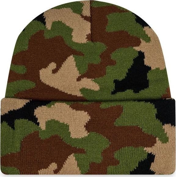 Caterpillar Cappello Uomo Trademark Label Cuff Beanie Detroit Blue - 3