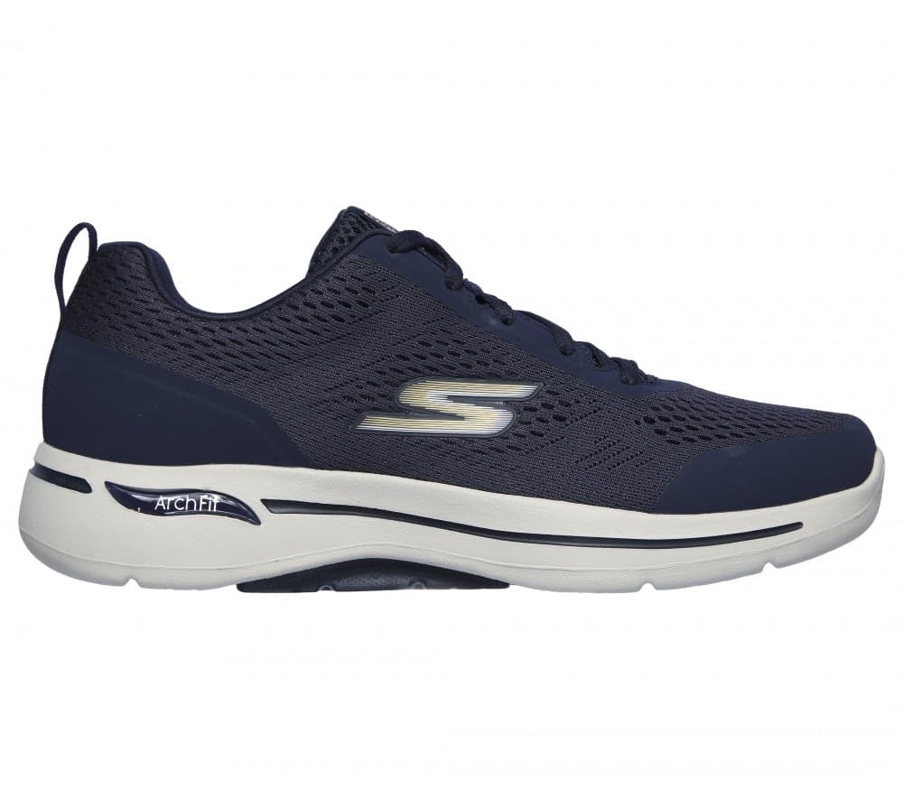 Skechers - Go Walk Arch Fit, Scarpe da ginnastica, Uomo, Blu Navy in Sneaker casual 3A Moda Mare Sport - Bellaria Igea Marina, commercioVirtuoso.it
