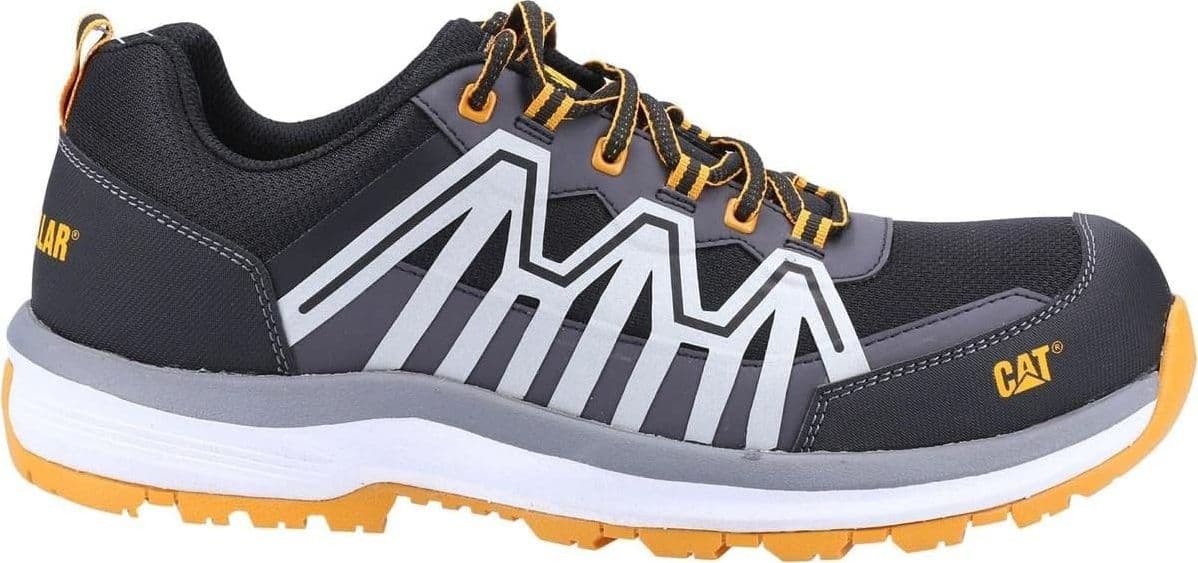 Cat Workwear Charge S3 - Scarpe da Lavoro Resistenti all'Acqua Nero-Arancione - 2