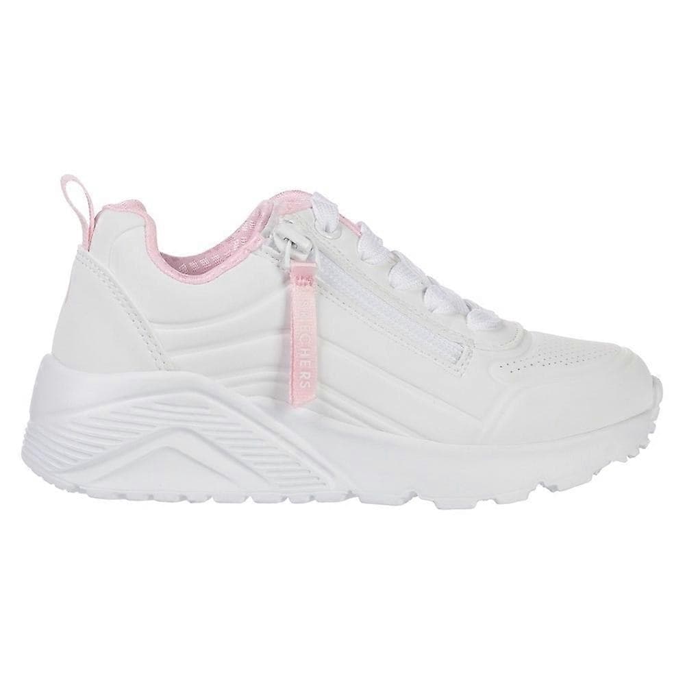 Sneakers bianche da bambina con soletta Memory Foam Skechers Uno Lite - Easy Zip in Sneaker casual 3A Moda Mare Sport - Bellaria Igea Marina, commercioVirtuoso.it