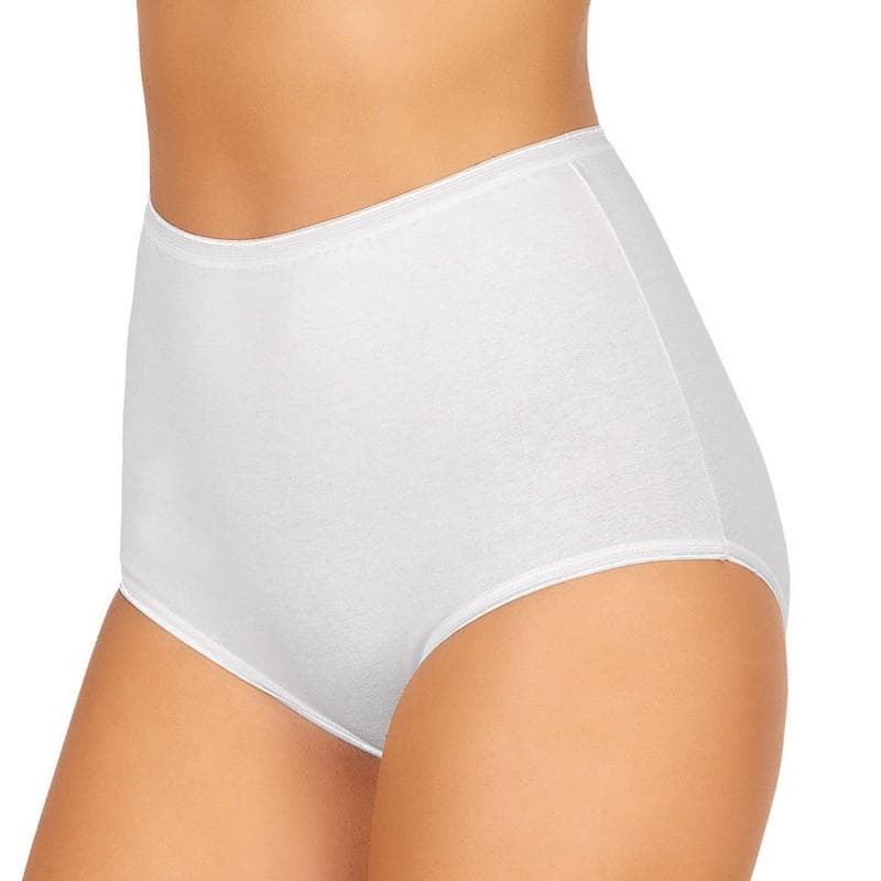 Slip Culotte in Cotone Jadea Mod. 05 Vita Alta Bianco/Nero - 5