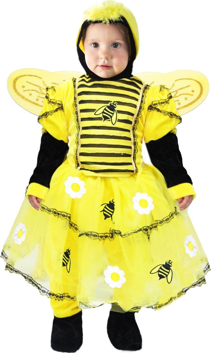COSTUME CARNEVALE REGINA DELLE API BIMBA DA 13 A 36 MESI - PEGASUS 2010