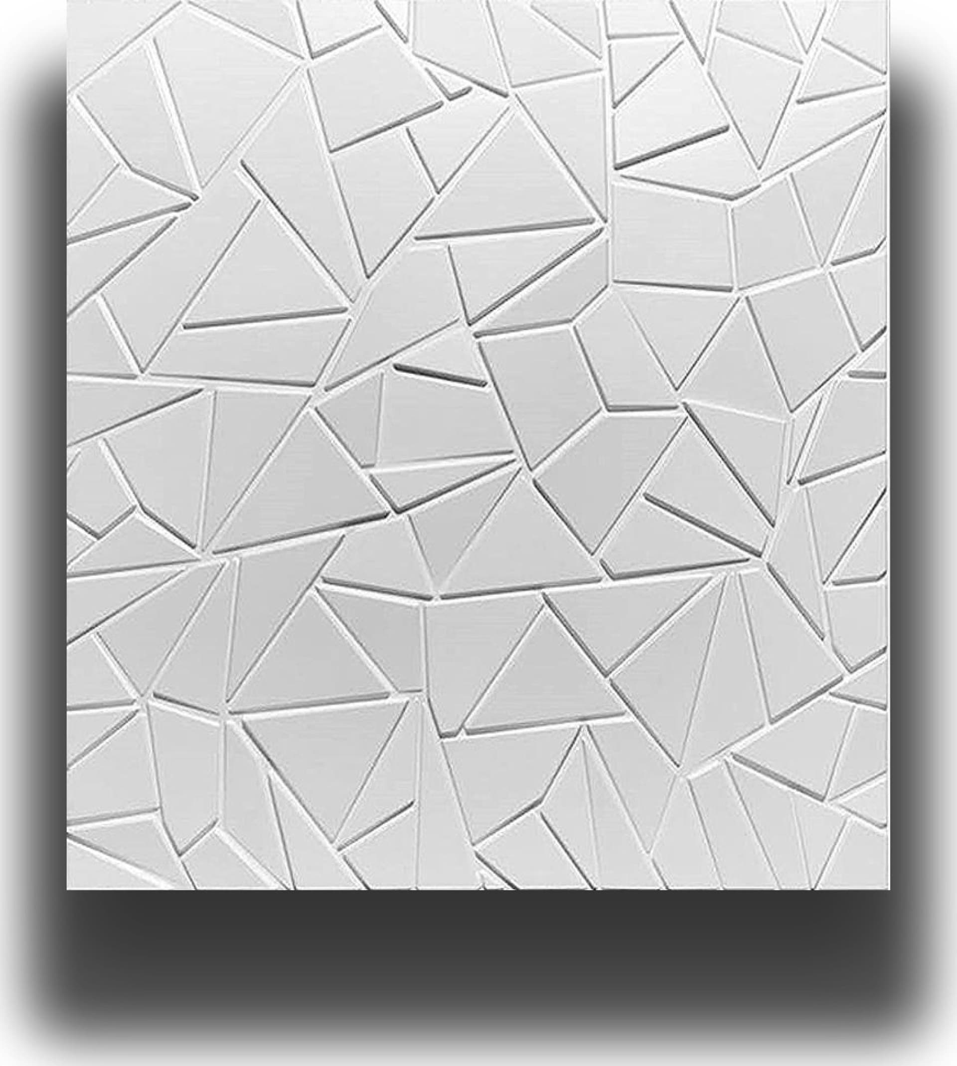 €3,49 pannello per boiserie a parete, rivestimento cassonato a soffitto e porte in PVC 3D 50X50cm mod. SCHEGGE - Eternal Parquet