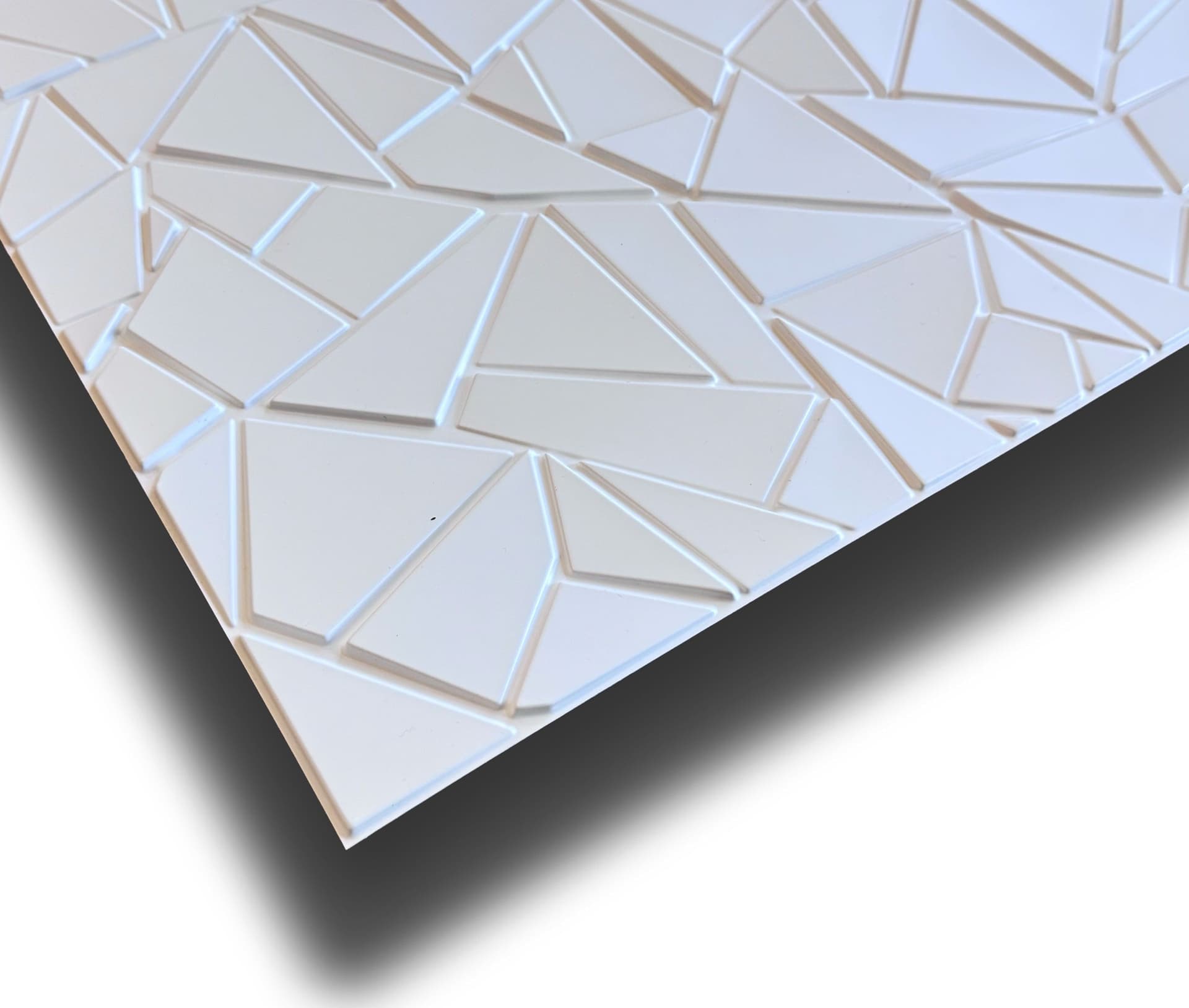 €3,49 pannello per boiserie a parete, rivestimento cassonato a soffitto e porte in PVC 3D 50X50cm mod. SCHEGGE - Eternal Parquet