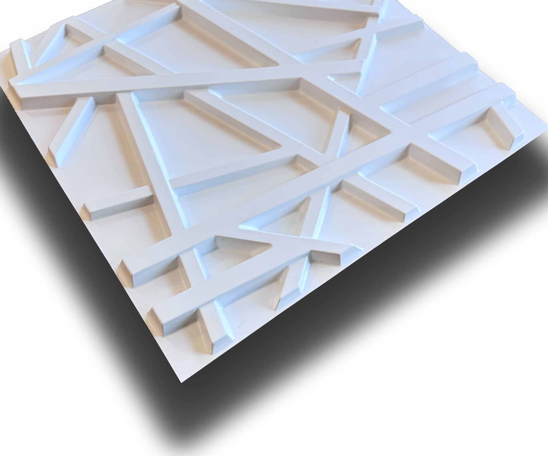 €3,49 pannello per boiserie a parete, rivestimento cassonato a soffitto e porte in PVC 3D 50X50cm mod. GRID - Eternal Parquet
